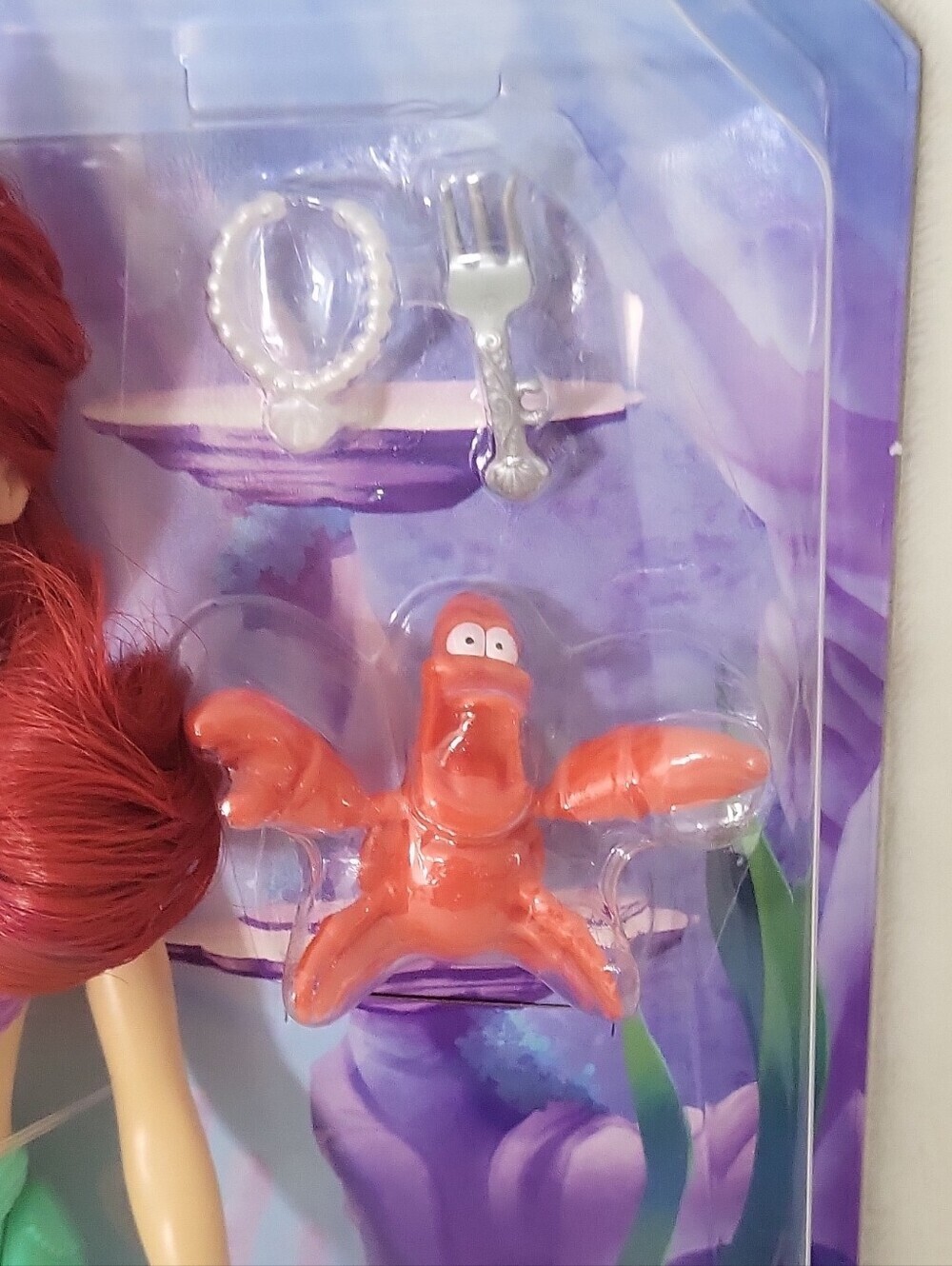 Mattel Disney Princess Ocean Stories Ariel Doll w/ Sebastian, Accessories - Picture 10 of 14